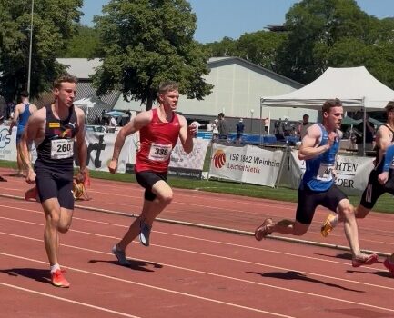 Justus Lutzke knackt die DM-Norm im 100m Sprint Justus Lutzke knackt die DM-Norm im 100m Sprint